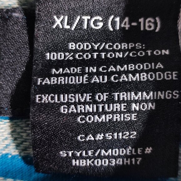 Tony Hawk skatboarder pullover hoodie boys size XL (14-16) blue stripes pattern - Picture 5 of 9